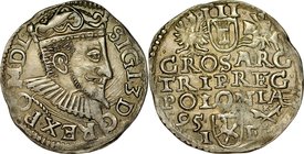 Zygmunt III 1587-1632, Trojak 1595, Poznań.
