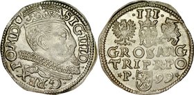 Zygmunt III 1587-1632, Trojak 1599, Poznań.