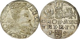 Zygmunt III 1587-1632, Trojak 1599, Wschowa.