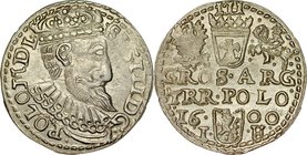 Zygmunt III 1587-1632, Trojak 1600, Olkusz.