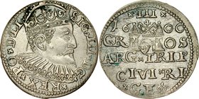 Zygmunt III 1587-1632, Trojak 1600, Ryga.