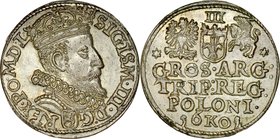Zygmunt III 1587-1632, Trojak 1601, Kraków.