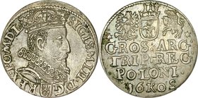 Zygmunt III 1587-1632, Trojak 1602, Kraków.