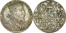 Zygmunt III 1587-1632, Trojak 1602, Kraków.