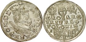 Zygmunt III 1587-1632, Trojak b.d, Poznań.