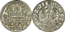 Zygmunt III 1587-1632, Grosz 1613, Kraków.