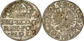 Zygmunt III 1587-1632, Grosz 1614, Kraków.