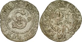 Zygmunt III 1587-1632, Szeląg 1599, Poznań.