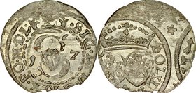 Zygmunt III 1587-1632, Szeląg 1617, Wilno.