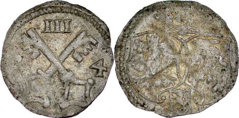 Zygmunt III 1587-1632, Ternar 1614, Poznań.
 Kop. -, Kurp. -, Gum.-, unikalna, ...