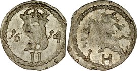 Zygmunt III 1587-1632, Dwudenar 1614, Wilno.