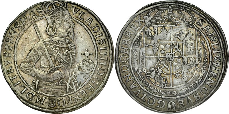 Władysław IV 1632-1648, Talar 1634, Bydgoszcz.
 Kop. 1489, Kurp 53, Gum. 1545, ...