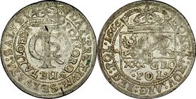 Jan II Kazimierz 1649-1668, Tymf 1666, Bydgoszcz, Kraków.