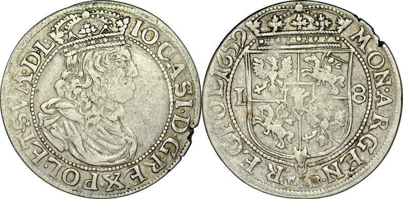 Jan II Kazimierz 1649-1668, Ort 1659, Kraków.
 Kop. 1766, Kurp. 437, Gum. 1759...