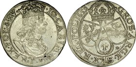 Jan II Kazimierz 1649-1668, Szóstak 1659, Kraków.