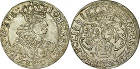 Jan II Kazimierz 1649-1668, Szóstak 1661, Bydgoszcz.