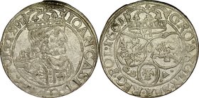 Jan II Kazimierz 1649-1668, Szóstak 1661, Lwów.