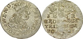 Jan II Kazimierz 1649-1668, Trojak 1662, Kraków.