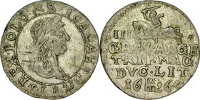 Jan II Kazimierz 1649-1668, Trojak 1665, Wilno.