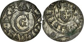 Jan II Kazimierz 1649-1668, Szeląg 1657, Elbląg, RRR.