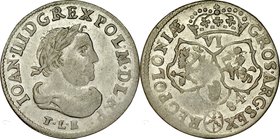 Jan III Sobieski 1674-1696, Szóstak 1684, Kraków.