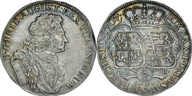 August II Mocny 1697-1733, 2/3 talara 1707, Lipsk.