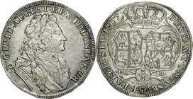 August II Mocny 1697-1733, 2/3 talara 1707, Lipsk.