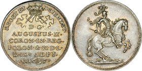August II Mocny 1697-1733, Dwudukat 1697, Drezno, odbitka w srebrze, RR.