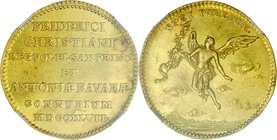 August III 1733-1763, Dukat 1747, Drezno, wybity z okazji ślubu syna Augusta III.