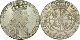 August III 1733-1763, Tymf 1753, Lipsk.