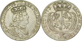 August III 1733-1763, 8 groszy 1753, Lipsk.