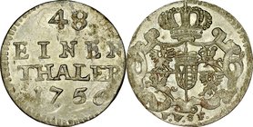 August III 1733-1763, Półgrosz 1756, Drezno.