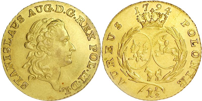Stanisław August Poniatowski 1764-1795, Półtora dukata 1794, Warszawa.
 Kop. 25...