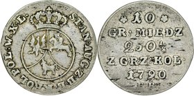 Stanisław August Poniatowski 1764-1795, Dziesiątak 1790, Warszawa.