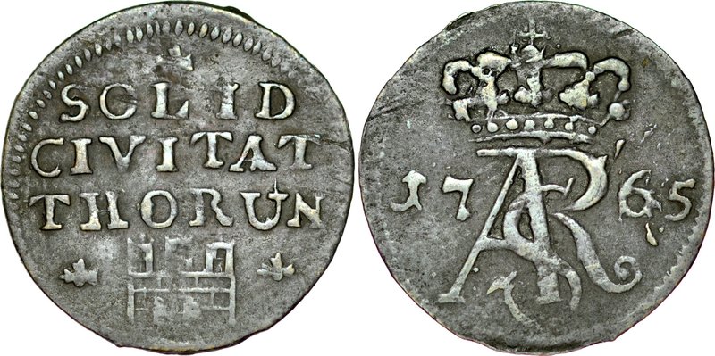 Stanisław August Poniatowski 1764-1795, Szeląg 1765, Toruń, RR.
 Kop. 8405, Kam...