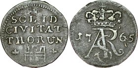 Stanisław August Poniatowski 1764-1795, Szeląg 1765, Toruń, RR.