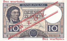 10 złotych 15.07.1924, seria III EM. A 930911, WZÓR, RRR.