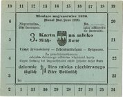 Karta żywnościowa, Bydgoszcz, maj/czerwiec 1920.