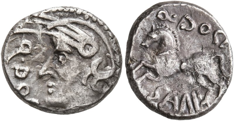 CELTIC, Central Gaul. Sequani. Mid 1st century BC. Quinarius (Silver, 13 mm, 2.0...