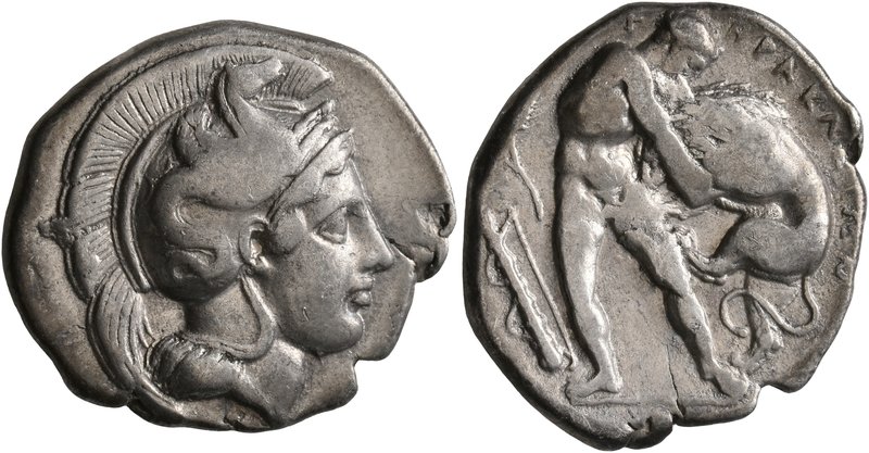 LUCANIA. Herakleia. Circa 420/15-390 BC. Didrachm or Nomos (Silver, 22 mm, 7.61 ...