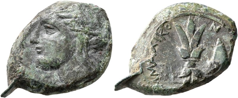 SICILY. Alaisa Archonidea. 344-339/8 BC. AE (Bronze, 24 mm, 8.62 g, 9 h), Timole...
