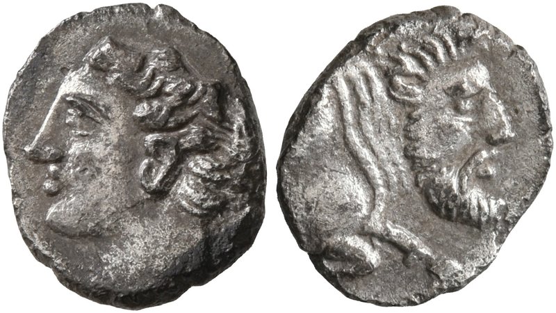 SICILY. Panormos (as Ziz). Circa 405-380 BC. Litra (Silver, 10 mm, 0.63 g, 12 h)...