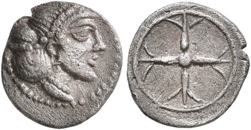 SICILY. Syracuse. Deinomenid Tyranny, 485-466 BC. Litra (Silver, 10 mm, 0.60 g),...