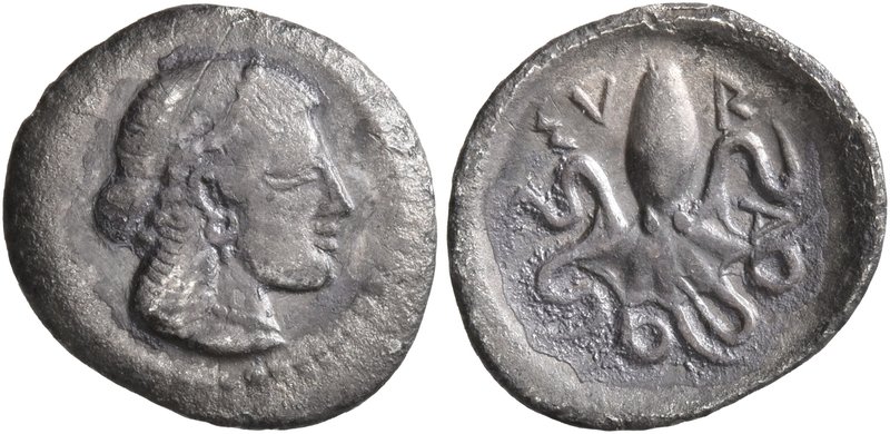 SICILY. Syracuse. Deinomenid Tyranny, 485-466 BC. Litra (Silver, 13 mm, 0.66 g, ...