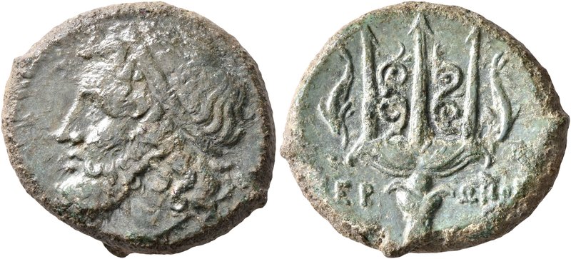 SICILY. Syracuse. Hieron II, 275-215 BC. AE (Bronze, 23 mm, 9.66 g, 12 h). Diade...
