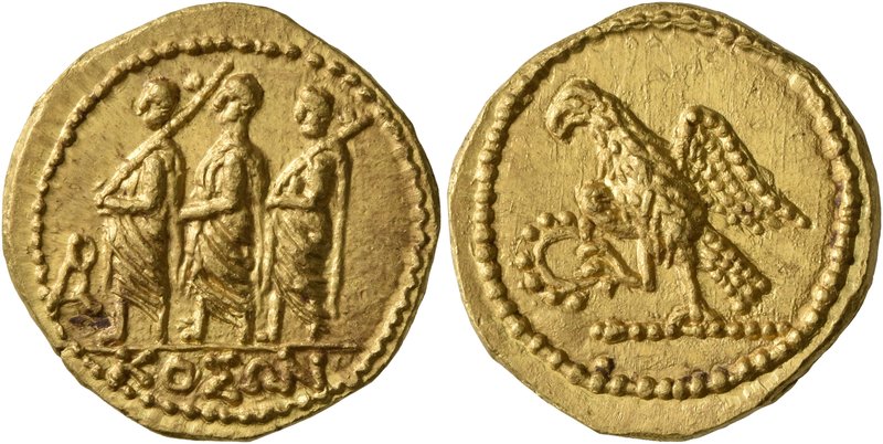 SKYTHIA. Geto-Dacians. Koson, mid 1st century BC. Stater (Gold, 20 mm, 8.35 g, 1...