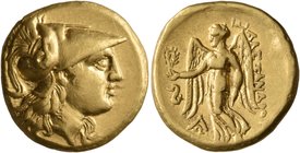 KINGS OF MACEDON. Alexander III ‘the Great’, 336-323 BC. Stater (Gold, 19 mm, 8.59 g, 3 h), Lampsakos, struck under Leonnatos, Arrhidaios, or Antigono...