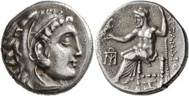 KINGS OF MACEDON. Alexander III ‘the Great’, 336-323 BC. Drachm (Silver, 16 mm, 4.14 g, 12 h), Kolophon, struck under Antigonos Monophthalmos, circa 3...