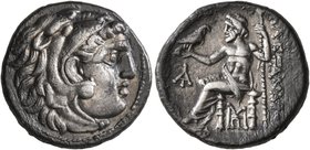 KINGS OF MACEDON. Alexander III ‘the Great’, 336-323 BC. Drachm (Silver, 18 mm, 4.00 g, 12 h), Magnesia ad Maeandrum, struck under Antigonos I Monopht...