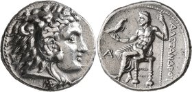 KINGS OF MACEDON. Alexander III ‘the Great’, 336-323 BC. Tetradrachm (Silver, 28 mm, 17.09 g, 12 h), Arados, struck under Ptolemy I as Satrap, circa 3...